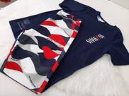 Conjunto Bermuda e camiseta Brandili Tam. 12 Conjunto Bermuda e camiseta Brandili Tam. 12
