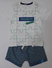 Conjunto Bermuda em Moletim Branco Ref D192624 Tam 3