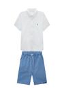 Conjunto Bermuda Infantil Menino Onda Marinha