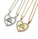 Conjunto Best Friends Folheado A Prata E Folheado A Ouro 18k