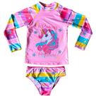 Conjunto Biquini Blusa Proteção Uv Termica Intanto Juvenil