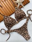 Conjunto Biquini Cortininha com Bojo Removivel e Calcinha Fita Marquinha Bronze Premium Várias Cores