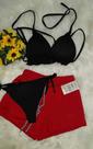 Conjunto Biquíni Cortininha Com Bojo + Short