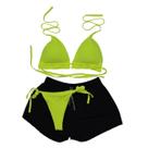 Conjunto Biquíni Cortininha Com Bojo + Short