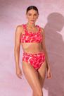 Conjunto biquíni hot pant estampa bem me quer