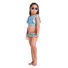 Conjunto Biquíni Infantil Azul Tip Top Cavalo Marinho UV50+ - Azul Conjunto Biquíni Infantil Azul Tip Top Cavalo Marinho UV50+ - Azul