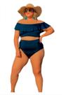Conjunto Biquíni Plus Ciganinha Babado Hot Pants Bojo Verão