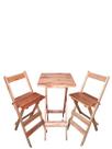 Conjunto Bistrô Dobrável - 1 mesa e 2 cadeiras