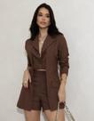 Conjunto Blazer Duplo E Short Feminino Premium