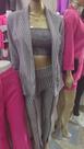 Conjunto blazer e calça xadrez