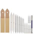 Conjunto Blending Stump and Eraser, 13 unidades para esboçar - 20 unidades Conjunto Blending Stump and Eraser, 13 unidades para esboçar - 20 unidades