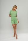 Conjunto Blusa Básica Manga Curta e Short Verde Salvatore