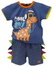 Conjunto Blusa Bermuda Luxo Bebê Menino Lessa Kids Ref 7940