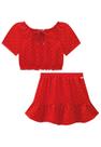 Conjunto Blusa Boxy e Saia Air Flow Kukiê
