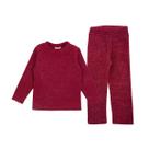 Conjunto Blusa + Calça Legging Peluciado Básico Infantil - 10