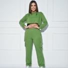 Conjunto Blusa Calça Toque Macio Passeio Conforto Quentinho Moletom Moletinho Inverno Elegante Colorido 2 Peças