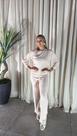 Conjunto Blusa Canelado com Calça Pantalona