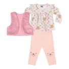 Conjunto Blusa com Colete e Legging REF:10497 - Kiko e kika Conjunto Blusa com Colete e Legging REF:10497 - Kiko e kika