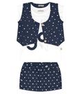 Conjunto blusa com saia e colete trick nick