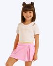Conjunto Blusa Cut Out e Saia Mini Infantil Feminino Poah Noah 54601