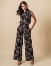 Conjunto Blusa e Calça Bordada Drakan Preto - Elegância e Sofisticação