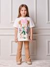 Conjunto Blusa e Calça Canelada Flare Minnie Floral Animê