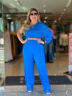 Conjunto blusa e calça no viscose tamanha único