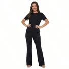 Conjunto Blusa E Calça Pantalona Moletinho Leve Verão Inverno Conjunto Blusa E Calça Pantalona Moletinho Leve Verão Inverno