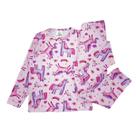 Conjunto Blusa e Calça Térmica Bebê Infantil Estampado - Unicórnio Rosa F43 - 2
