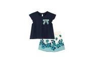 Conjunto blusa e saia com short feminino