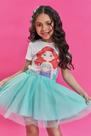 Conjunto Blusa e Saia de Tule PRINCESA ARIEL - Kukiê