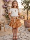 Conjunto Blusa e Saia Minnie Paisley com Laço Animê