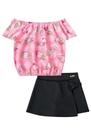 Conjunto Blusa e Saia Shorts Sorvete de Fruta - KUKIÊ
