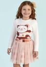 Conjunto Blusa e Saia Tule Estampado Mon Sucré