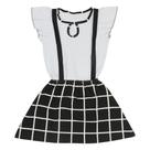 Conjunto Blusa e Salopete Xadrez - Big Bless Conjunto Blusa e Salopete Xadrez - Big Bless