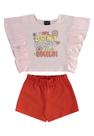 Conjunto Blusa e Short para Menina Guloseima