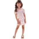 Conjunto Blusa e Short Saia Bordado - KIKI