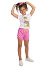 Conjunto Blusa E Shorts Menina Em Cotton Sorvete Conjunto Blusa E Shorts Menina Em Cotton Sorvete
