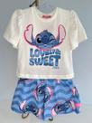 Conjunto Blusa e Shorts Ondas Stitch Lovely Momi