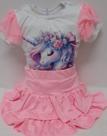 Conjunto Blusa Estampada Shorts Saia Menina Verão LessaKids - Conjunto Blusa Estampada Shorts Saia Menina Verão LessaKids -