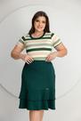 Conjunto Blusa Listrada e Saia Bababo
