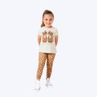 Conjunto Blusa Manga Curta E Calça Legging Animal Print Infantil Menina Kyly 1001014 Branco Conjunto Blusa Manga Curta E Calça Legging Animal Print Infantil Menina Kyly 1001014 Branco