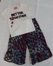 Conjunto Blusa manga curta e Pantacourt Momi J2850 Infantil