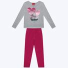 Conjunto Blusa Manga Longa e Calça Infantil Menina Kyly 1000786
