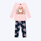 Conjunto Blusa Manga Longa e Calça Legging Infantil Menina Kyly 1000754