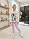 Conjunto Blusa Manga Longa e Leg Minnie e Margarida Strass Animê