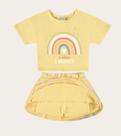 Conjunto Blusa Meia Malha e Saia em Tule Light Infantil Menina - Malwee Kids