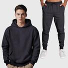 Conjunto Blusa Moletom Canguru + Calça Masculina Lisa