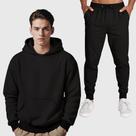 Conjunto Blusa Moletom Canguru + Calça Masculina Lisa