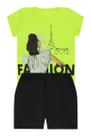 Conjunto Blusa Neon e Short - Destak